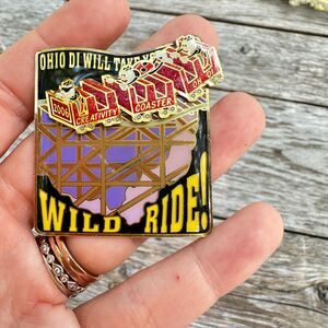 Ohio Destination Imagination Roller Coaster Pin Brooch Ohio DI Pin